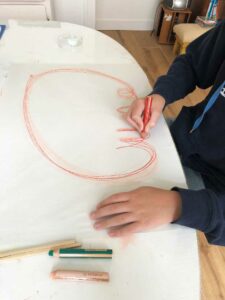 exercice graphique en graphothérapie à Angers