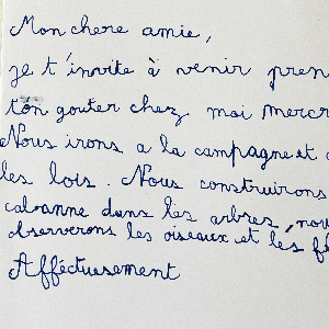 écriture enfant